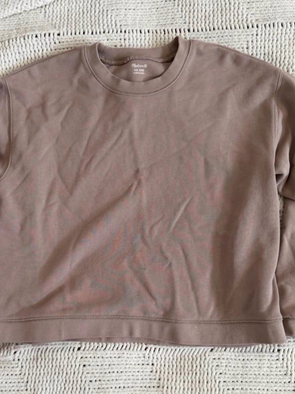 Madewell Women's Crewneck Sweater in Taupe